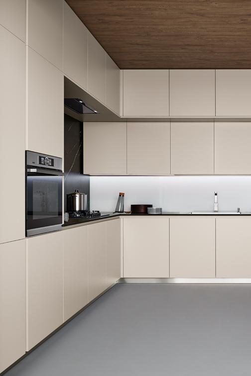 Cuisine Lounge Veneta Cucine crème en L