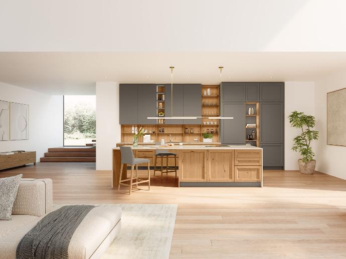 Cuisine Milano Cuisine Milano ouverte sur salon