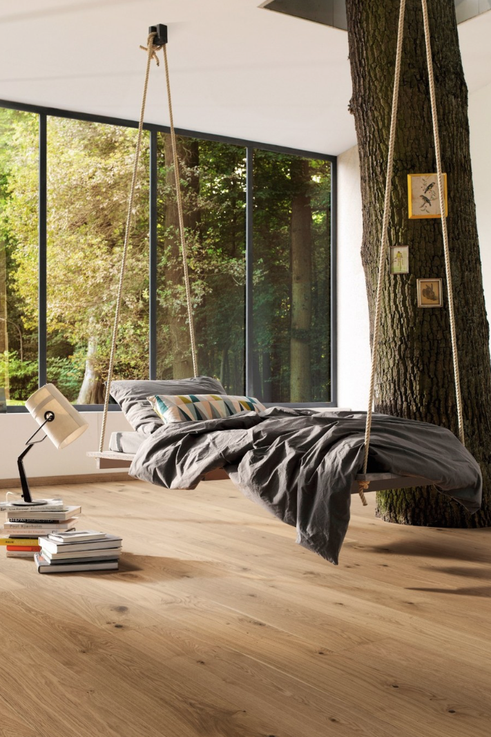 Parquet à joints perdus Parquet pose classique à joints perdus chambre à coucher