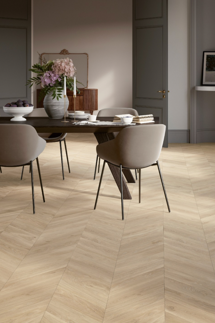 Parquet en chevron Parquet en chevron salle à manger