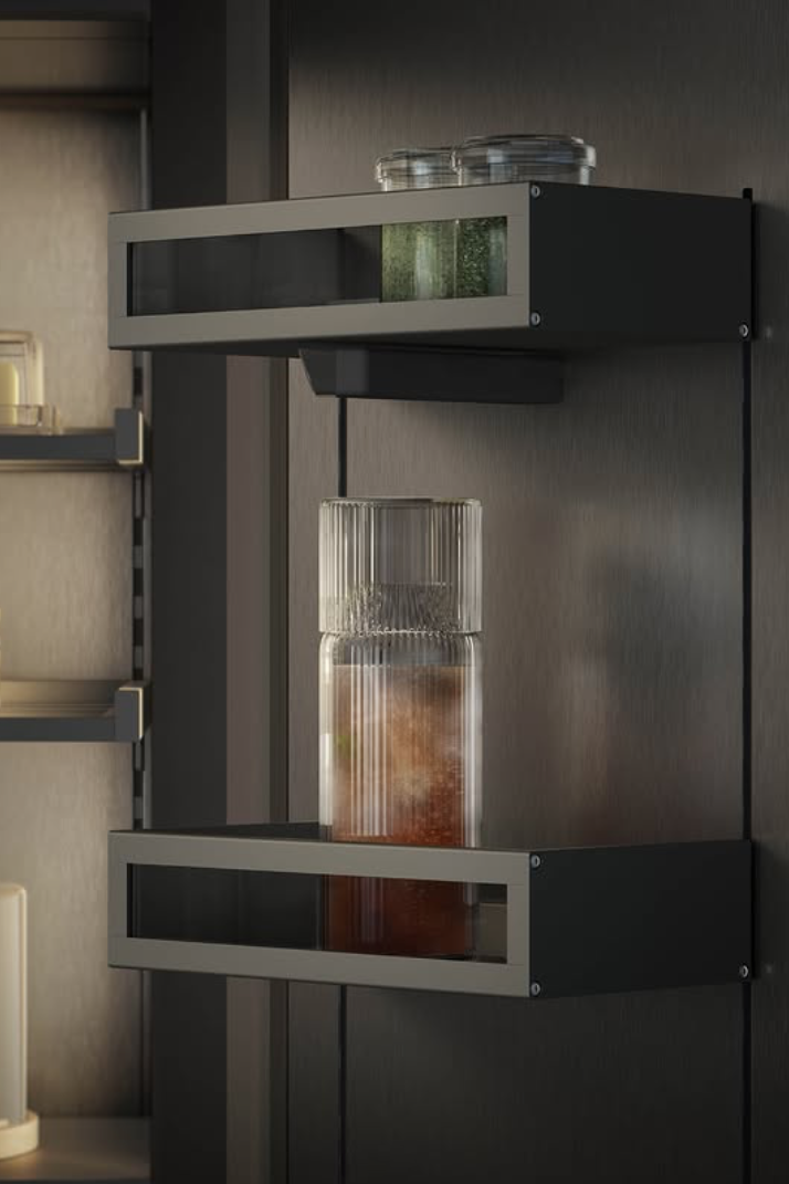 Réfrigérateur Réfrigérateur Gaggenau ouvert focus porte cuisine