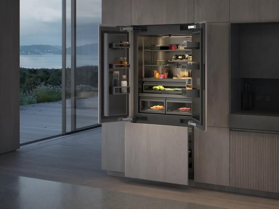Réfrigérateur Réfrigérateur Gaggenau ouvert cuisine