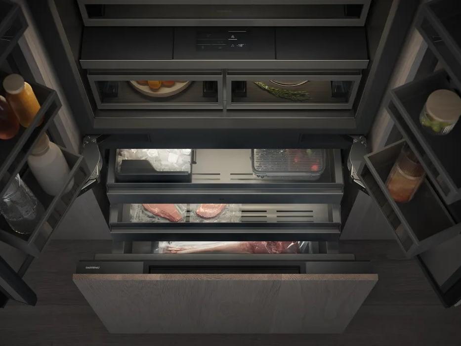 Réfrigérateur Réfrigérateur Gaggenau ouvert cuisine