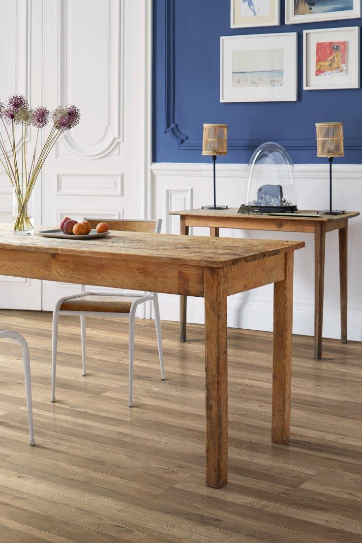 Table et parquet cuisine