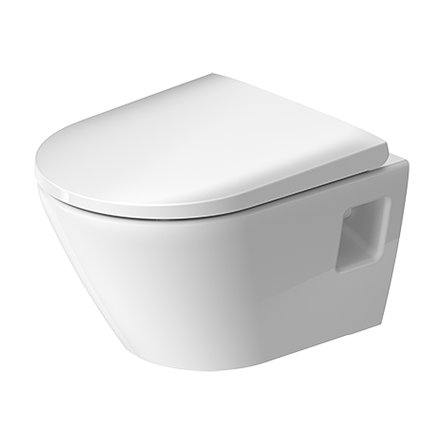 Cuvette murale MATRIX COMPACT UP, 48 x 37 cm, céramique rimless, pour chasse d'eau à encastrer, ATTACHEMENT VISIBLE, standard, blanc