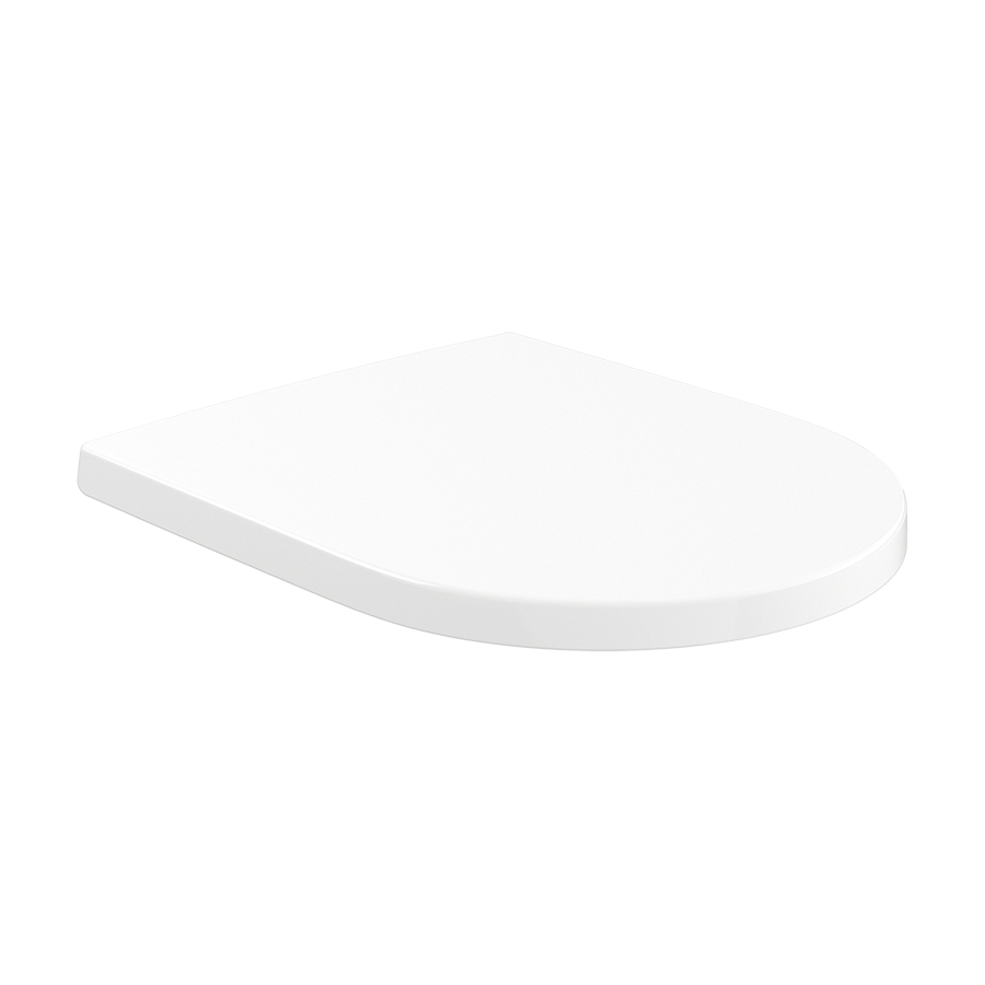 Siège de WC SUB avec couvercle, quick-release softclosing, charnières en acier inoxydable, standard, blanc