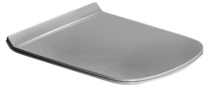 Siège de WC "PMR" avec couvercle, version longue pour cuvette, 62 cm, amovible abaissement automatique SoftClose, charnières acier inoxydable, blanc