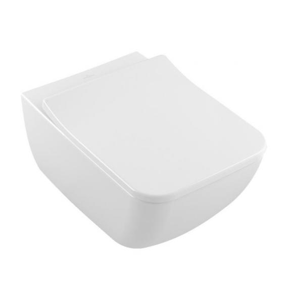 Cuvette murale VENTI UP 56 x 37,5 cm, céramique DirectFlush, pour chasse d'eau à encastrer, matériel de fixation, standard, blanc