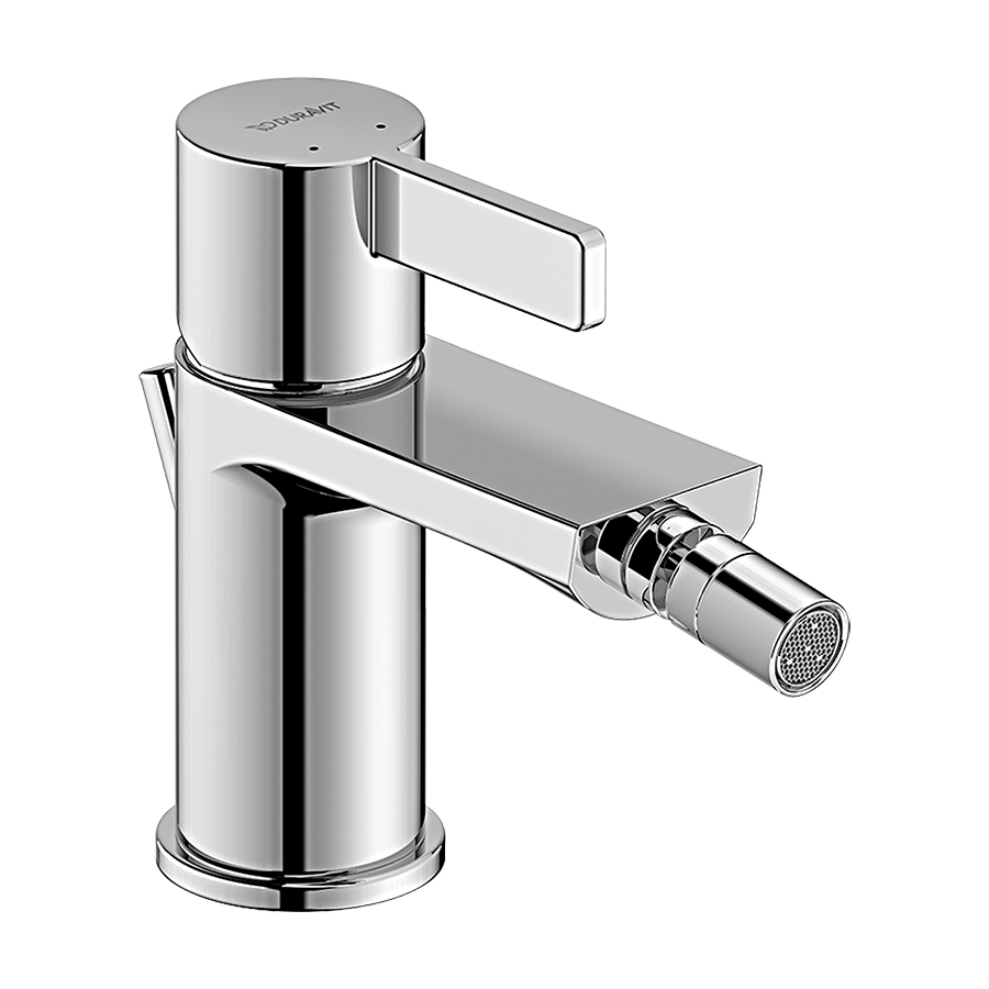 Mélangeur de bidet MATRIX S 125 mm, avec vidage excentrique, buse orientable, chromé