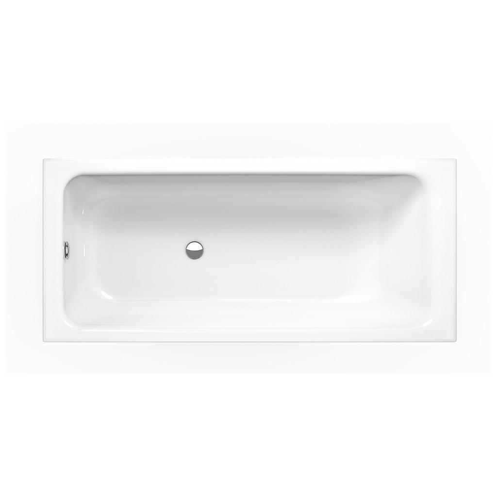 Baignoire PRIME 170 x 75 x 42 cm, acier isolation phonique (utiliser vidage 100236), standard, blanc