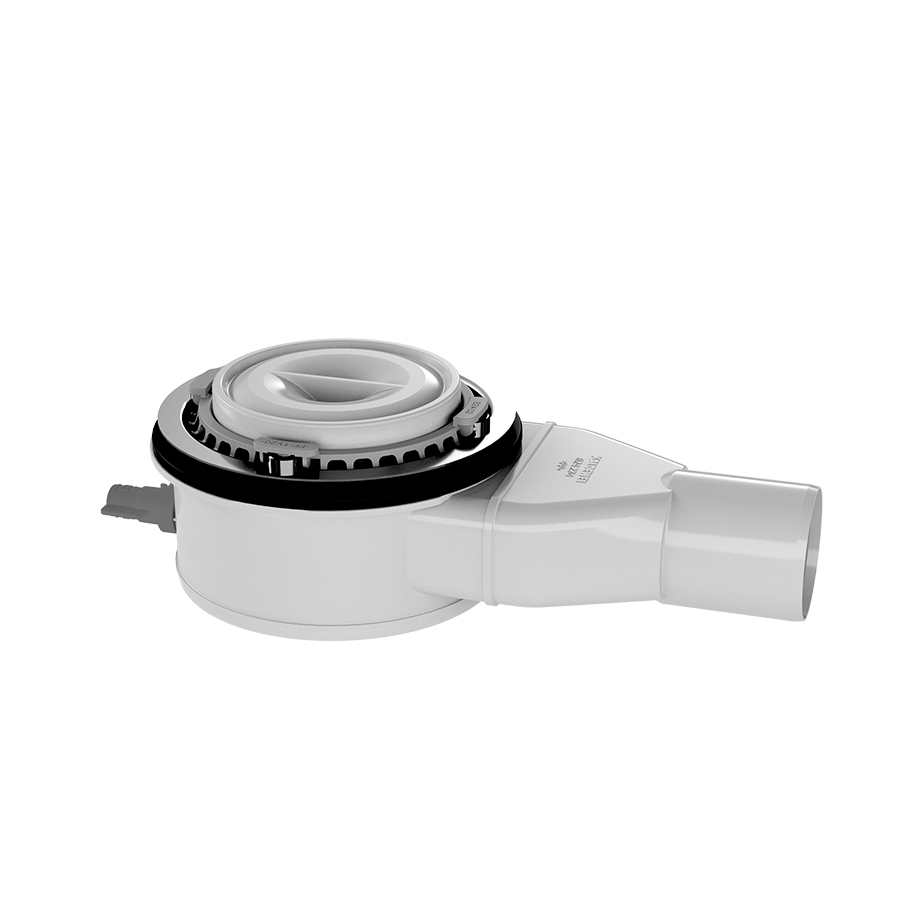 Garniture d'écoulement KA 120 (Mod. 4106) débit 0,9 l/s, piège à eau 50 mm, sans couvercle d'écoulement 