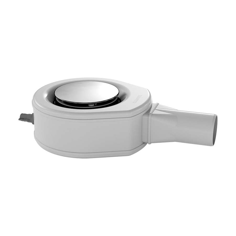 Garniture d'écoulement KA 90 (Mod. 4103) avec raccordement contre les infiltrations d'eau débit 0,9 l/s, piège à eau 50 mm, chromé