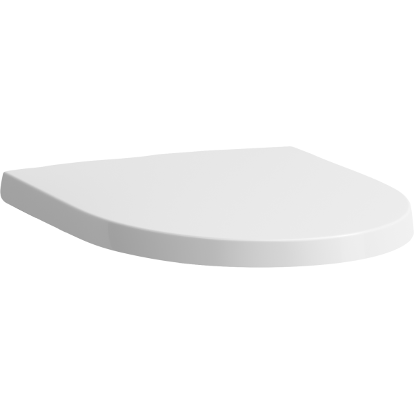Siège de WC MODERO SILENTO avec couvercle, avec abaissement automatique fixation 75 mm, charnières acier inoxydable, blanc mat