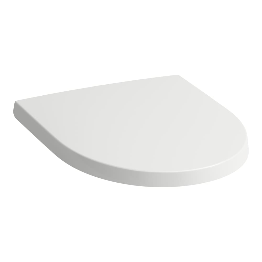 Siège de WC MODERO SILENTO DESIGN avec couvercle, avec abaissement automatique fixation 40 mm, charnières acier inoxydable, blanc