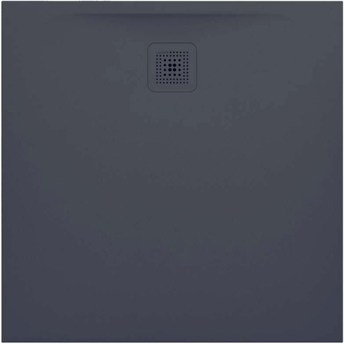 Receveur de douche PROFI 90 x 90 x 3 cm, Marbond trou d'écoulement D 90 mm avec couvercle d'écoulement amovible, standard, anthracite mat