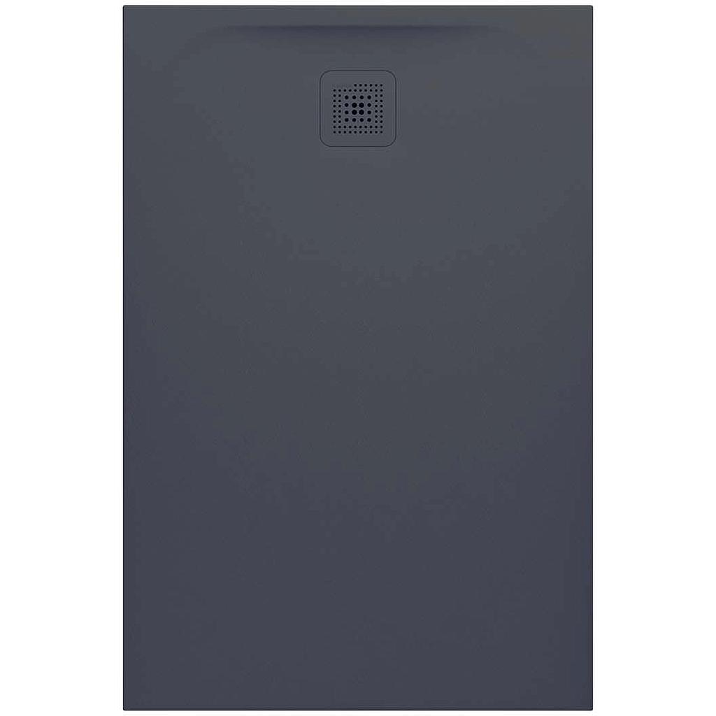Receveur de douche PROFI 120 x 80 x 3.3 cm, Marbond trou d'écoulement D 90 mm avec couvercle d'écoulement amovible, standard, anthracite mat