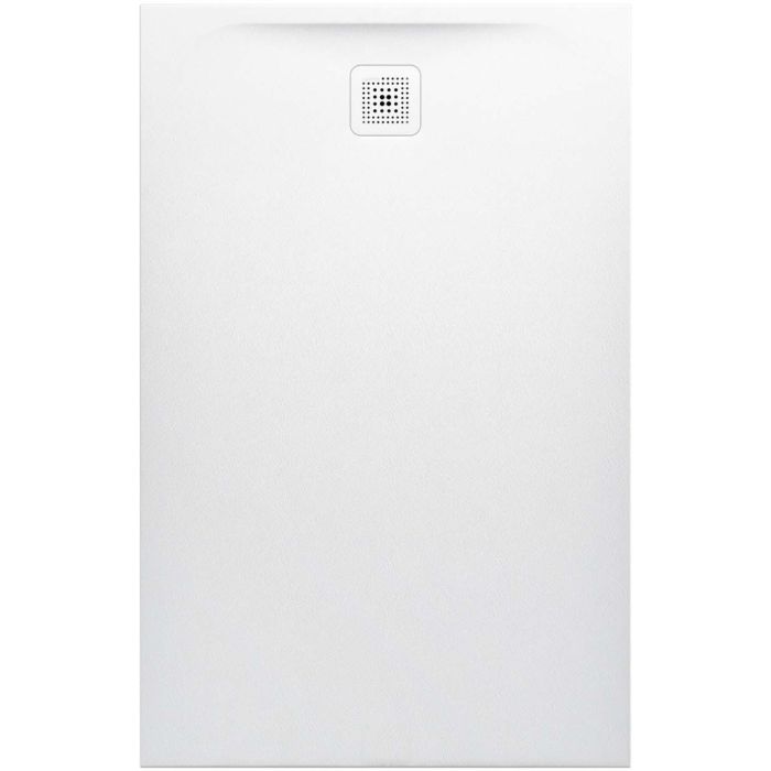 Receveur de douche PROFI 140 x 90 x 4,2 cm, Marbond trou d'écoulement D 90 mm avec couvercle d'écoulement amovible, standard, blanc mat