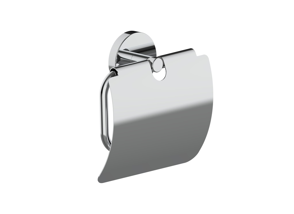 Porte-papier WC avec couvercle LUI 13.8 x 4.3 x 13.2 chromé