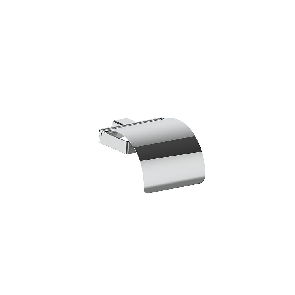 Porte-papier WC avec couvercle AIR 12.7 x 8.3 x 14.3 cm, chromé 