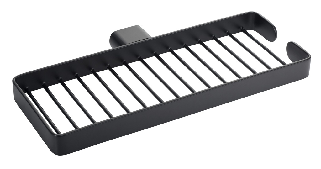 Porte-savon AIR 24.5 x 13.5 x 2 cm, noir mat