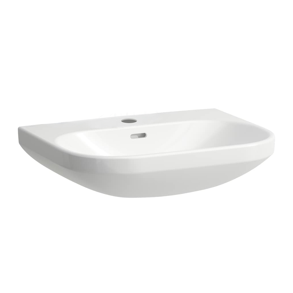 Lavabo LUA 60 x 46 cm, céramique avec trop-plein, 1 trou robin., standard, blanc