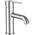 Mélangeur de lavabo LUA S 115 mm, goulot fixe Eco+, eau froide par position du levier au milieu sans vidage excentrique, Chromeline