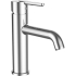 Mélangeur de lavabo LUA S 135 mm, goulot fixe Eco+, eau froide par position du levier au milieu sans vidage excentrique , chromeline