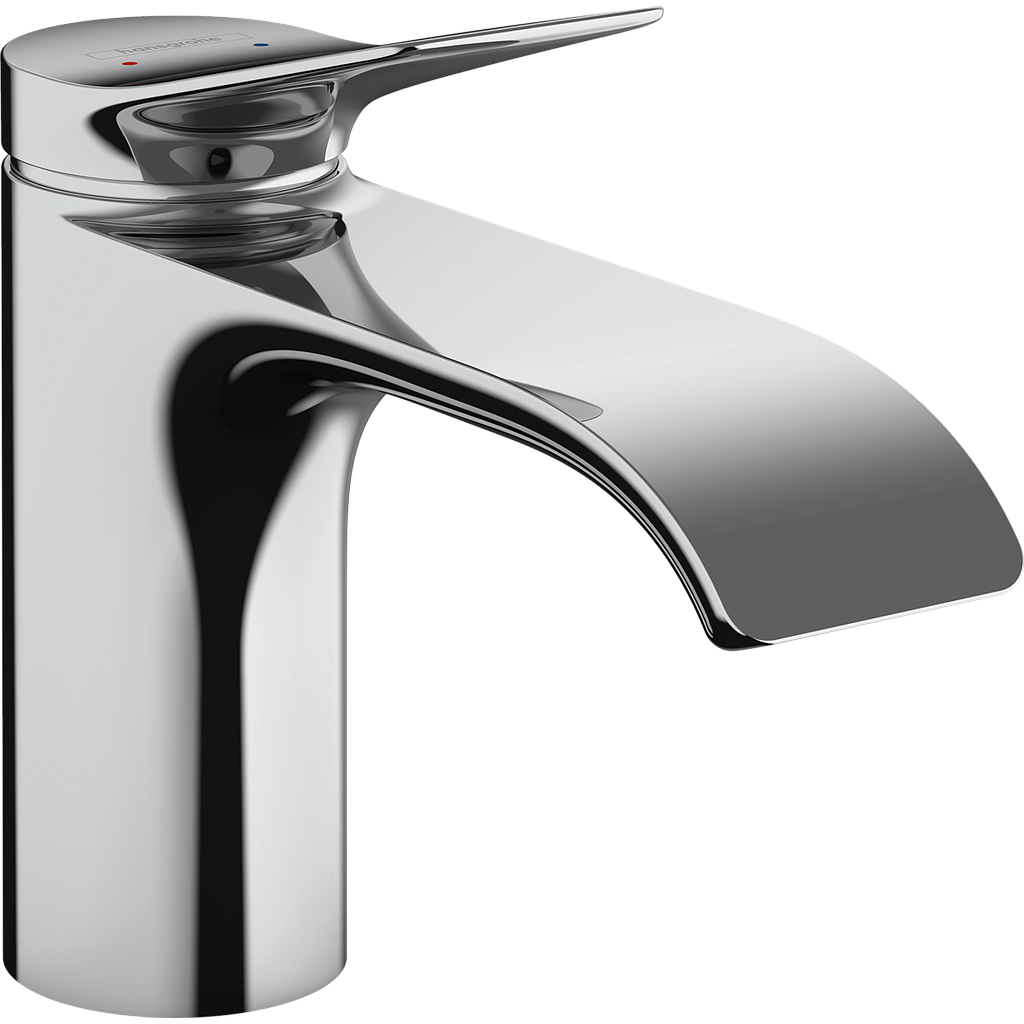 Mélangeur de lavabo VIVENIS 80 S 133 cm, goulot fixe avec vidage excentrique, Chromé