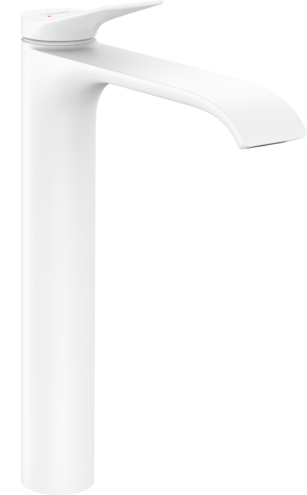 Mélangeur de lavabo VIVENIS 250, S 191 cm, goulot fixe sans vidage, Blanc mat