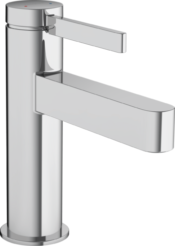 Mélangeur de lavabo FINORIS 100, S 126 cm, goulot fixe avec vidage Push-Open , Chromé