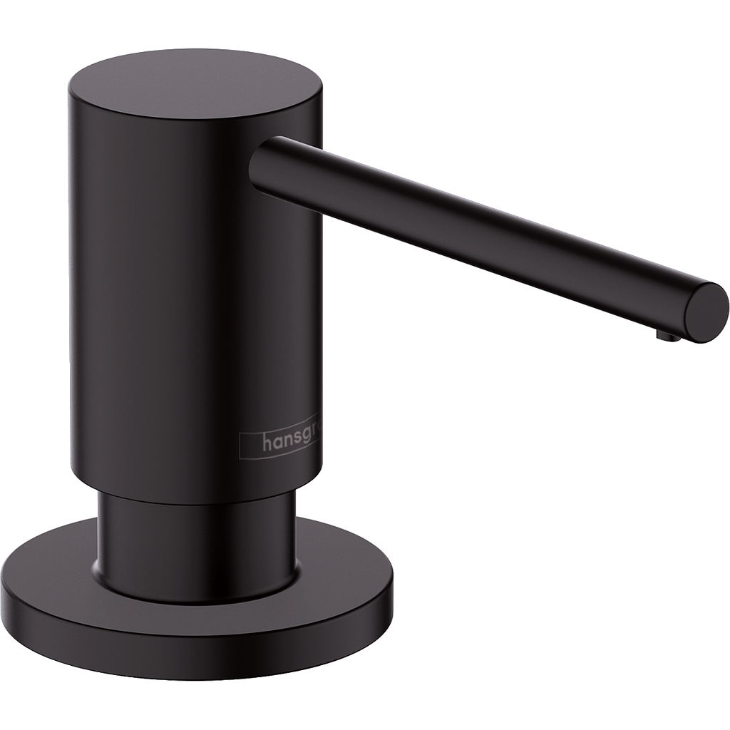 Distributeur de savon FOCUS contenance 500 ml, pour installation dans les comptoirs jusqu'à 55 mm , Noir mat