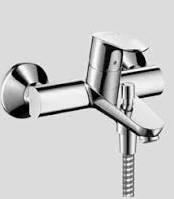 Mélangeur de bain FOCUS E 153 mm, sans raccords sans douche à main groupe acoustique III , Chromé