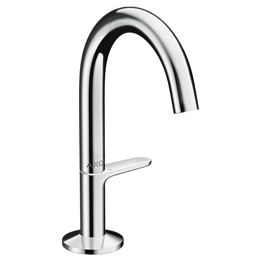 Mélangeur de lavabo One Select 140 Mélangeur de lavabo ONE SELECT 140, S 122 mm, goulot fixe CoolStart - eau froide par position de levier au milieu avec vidage Push-Open débit 5 l/min groupe acoustique I  voir moins , Chromé