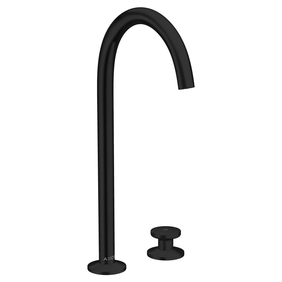 Mélangeur à 2 trous ONE SELECT 260, S 165 mm, goulot orientable, avec vidage Push-Open, débit 4,4 l/min groupe acoustique I, Noir mat