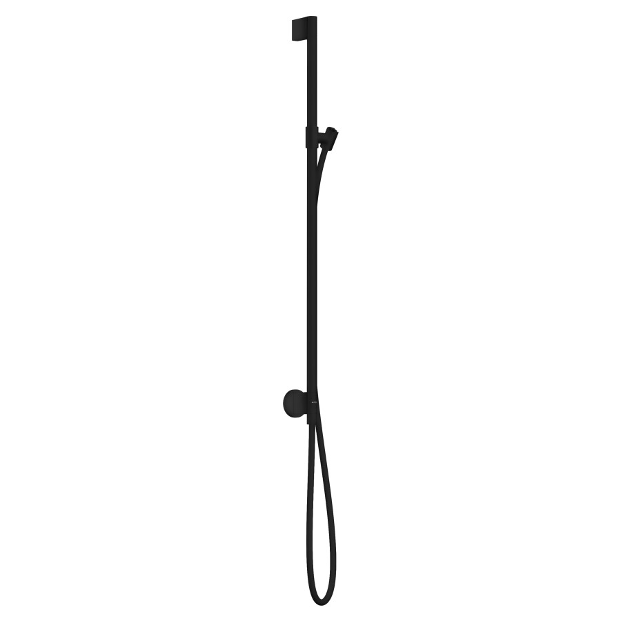 Garniture de douche One 75 EcoSmart, 1jet PowderRain douche à main, gliessière tuyau de douche, support de douche, débit 9,1 l/min, Noir mat