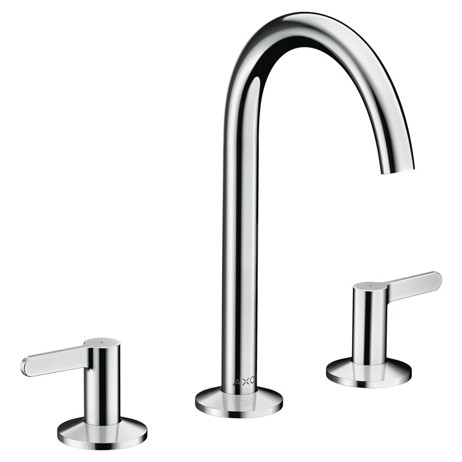 Mélangeur de lavabo 3-trou ONE 170, S 140 mm, goulot orientable, avec vidage Push-Open, débit 4,8 l/min groupe acoustique I, Chromé