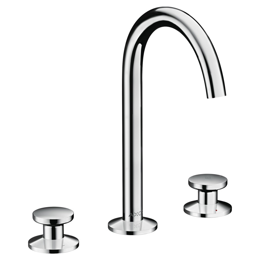 Mélangeur de lavabo 3-trou One Select 170 Mélangeur de lavabo 3-trou ONE SELECT 170 S 140 mm, goulot orientable avec vidage Push-Open, débit 4,8 l/min, groupe acoustique I, Chromé