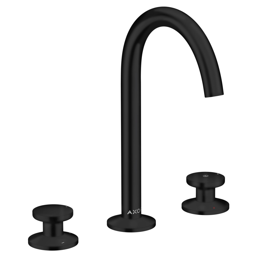 Mélangeur de lavabo 3-trou One Select 170 Mélangeur de lavabo 3-trou ONE SELECT 170 S 140 mm, goulot orientable avec vidage Push-Open, débit 4,8 l/min, groupe acoustique I, Noir mat