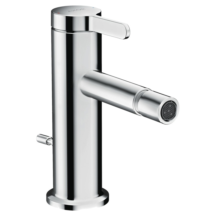 Mélangeur de bidet One S 113 mm, goulot fixe buse orientable, avec vidage excentrique, débit 4,9 l/min groupe acoustique I, Chromé