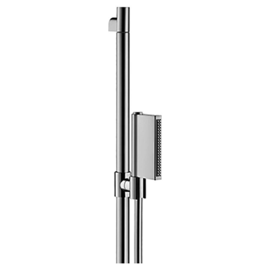Garniture de douche ShowerSolutions One Garniture de douche SHOWER SOLUTIONS ONE, changement de jet via le bouton Select 2jet, jet normal, flood spray débit 12 l/min, glissière 90 cm, tuyau de douche , Chromé