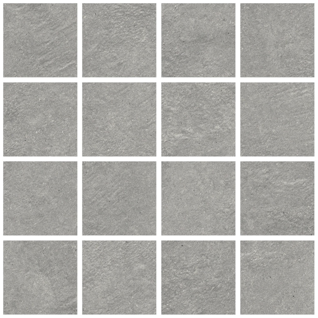 Grès cérame Calgary Gris Mosaic 300x300x10mm (7x7) rectifié mat - R10 B - V2 - 1.00 m2 - 23.10 kg/m2 - 42.00 m2/palette
