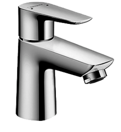 Mélangeur de lavabo Talis E 80 S 96 mm, goulot fixe débit 5 l/min, vidage excentrique, groupe acoustique I, classe énergétique A, chromé