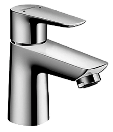 Mélangeur de lavabo Talis E 80 S 96 mm, goulot fixe débit 5 l/min, sans vidage groupe acoustique I, classe énergétique A, chromé