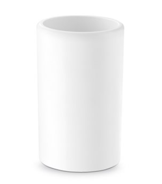 Porte-verre à poser, en céramique blanche