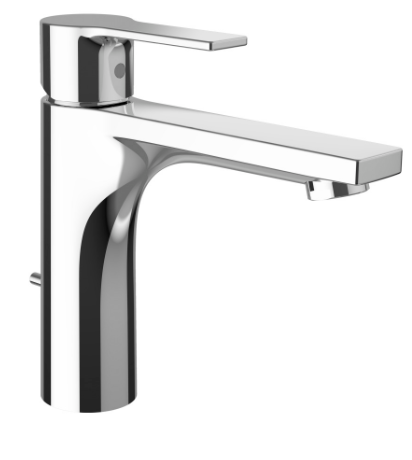 [1621S0928] Mélangeur de lavabo Swisstap S 140 mm, goulot fixe Eco+, eau froide par position du levier au milieu vidage excentrique, groupe acoustique I, classe énergétique A, chromé