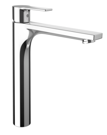 [1621S0930] Mélangeur de lavabo Swisstap S 185 mm, goulot fixe Eco+, eau froide par position du levier au milieu H jusqu'à aérateur 241 mm sans vidage excentrique, groupe acoustique I, classe énergétique A, chromé