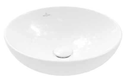 [1624S0244] Lavabo à poser Loop & Friends D 42 cm, céramique avec trop-plein, standard, blanc