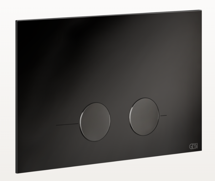 [1625C0262] Plaque de déclenchement GESSI pour Geberit Sigma 8 e Sigma 12, 706 Black Metal PVD