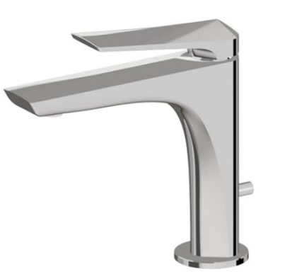 [1621C1797] Mélangeur de lavabo DELTA ZERO, Eco+, S 128 mm, goulot fixe vidage excentrique, groupe acoustique NT, chromé