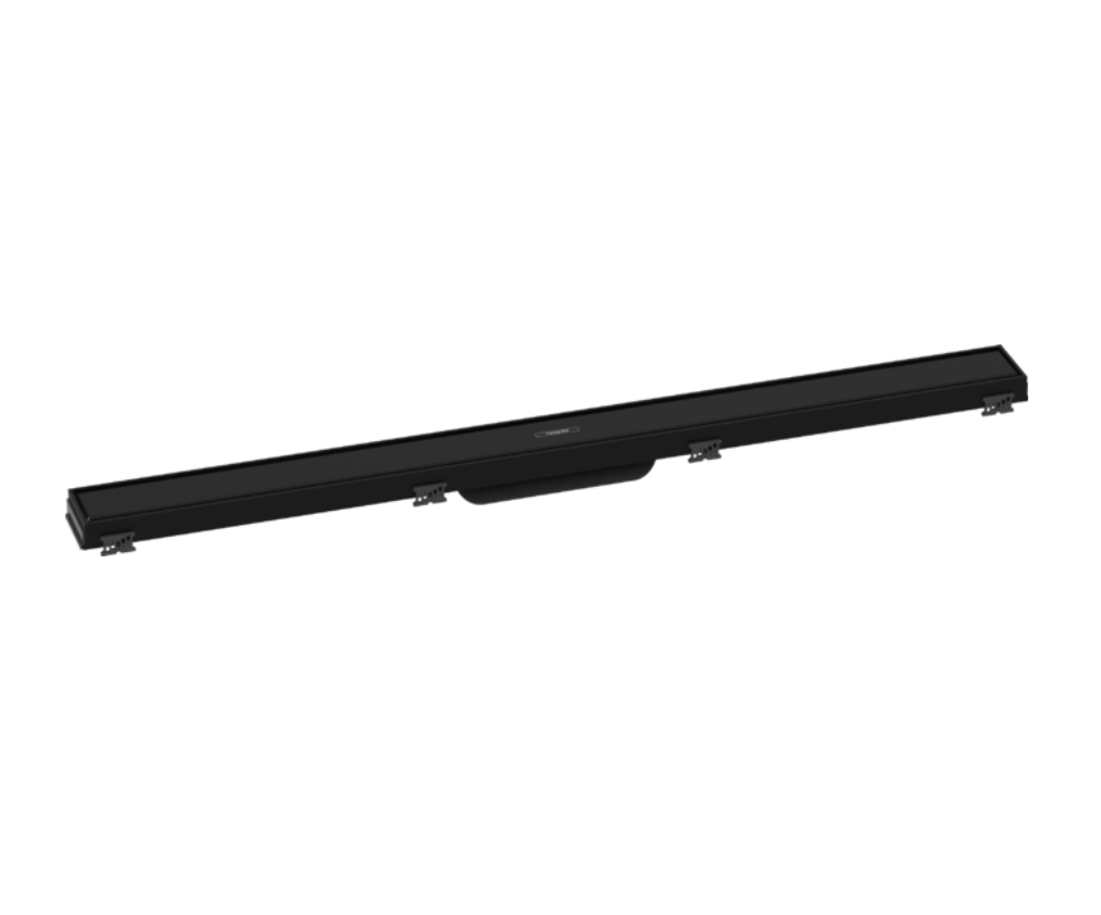 [1620C1726] Rigole de douche RAINDRAIN MATCH 80 cm, recouvrement design cadre réglable en hauteur bride de montage mural sans set d'installation 56012180, noir mat